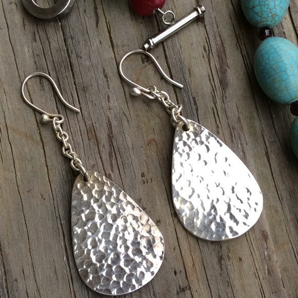 Faux Turquoise Silver Plated Statement Necklace - Picture 10 of 10